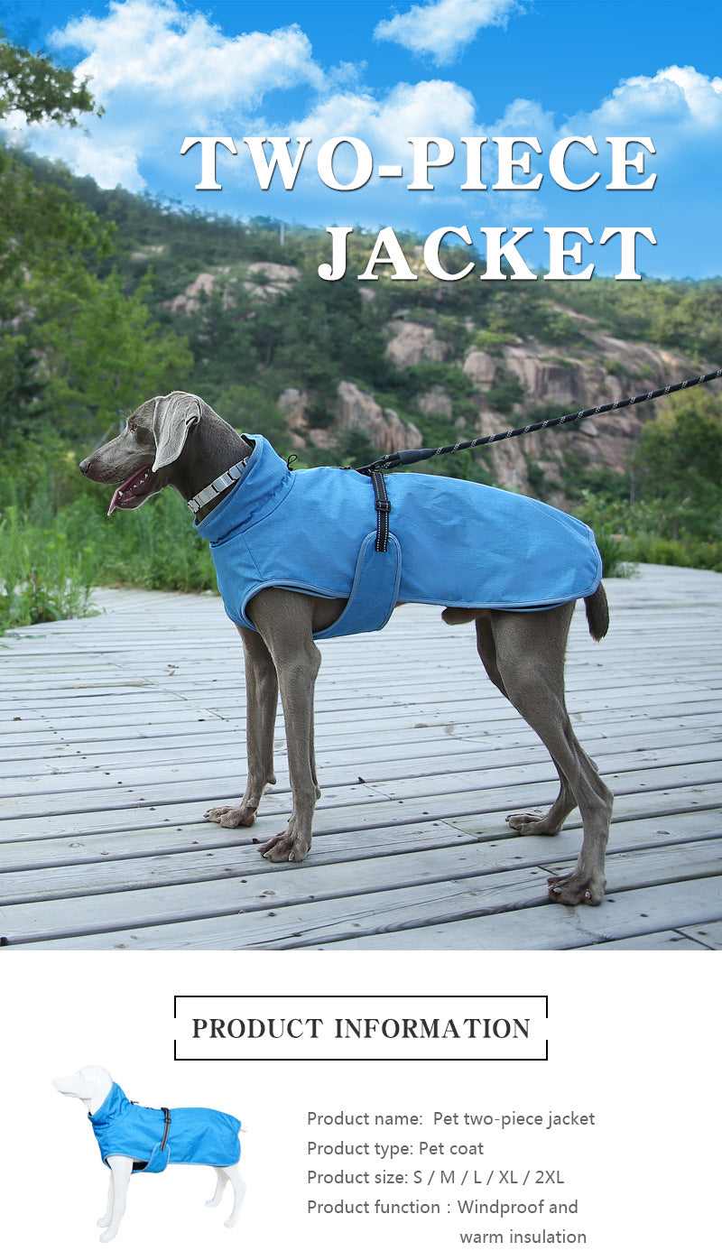Winter Outdoor Pet Shell Jacket Suit For Warm Protection
