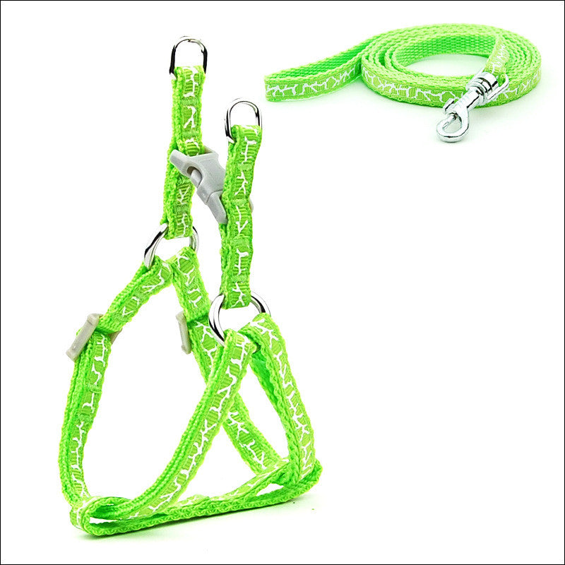 Pet Chest Strap Harness And Leash Set For Daily Walking