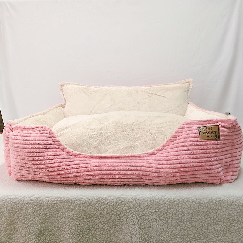 Removable Washable Plush Pet Kennel Bed Warm Cozy Sleeping Nest