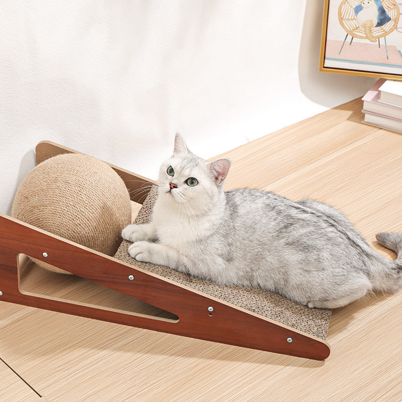 Corrugated Paper Pet Scratching Board Toy For Claw Care