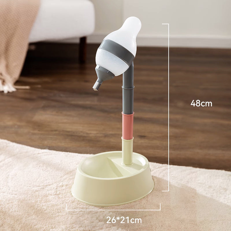 Adjustable Height Pet Water Dispenser Bowl With Detachable Stand