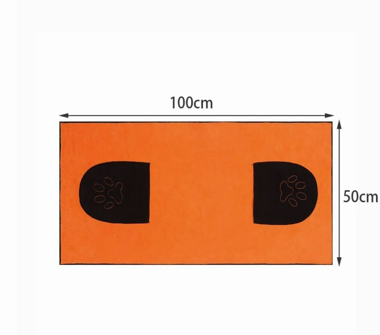 Pet Absorbent Bath Towel Soft Quick-Dry Material