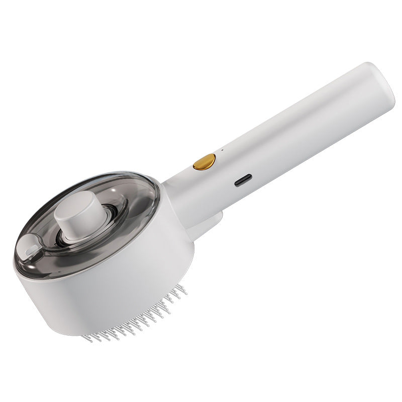 Pet Hair Remover Steam Brush Self-Cleaning Grooming Tool