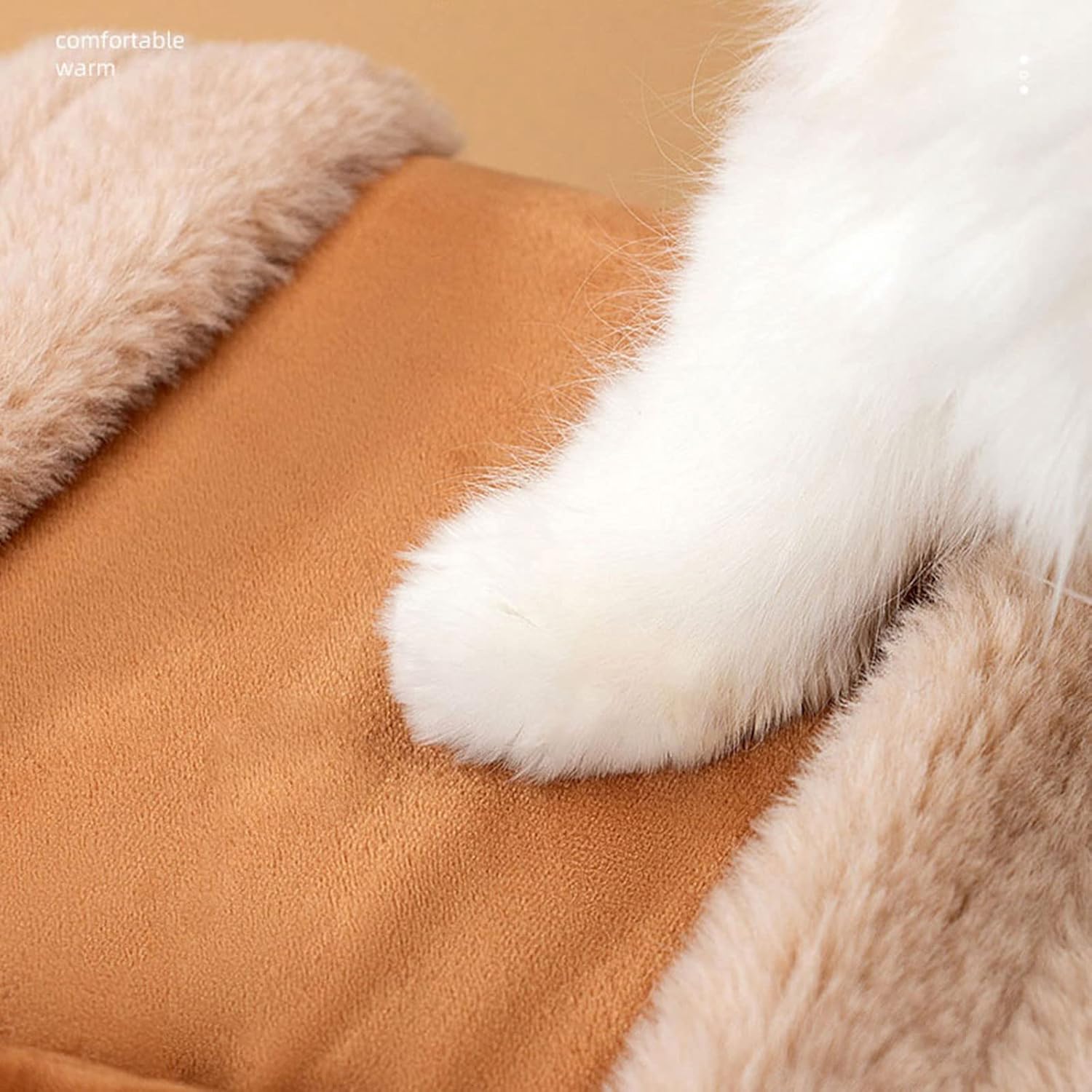 Plush Pet Carrier Backpack Bag With Winter Hand Warmers