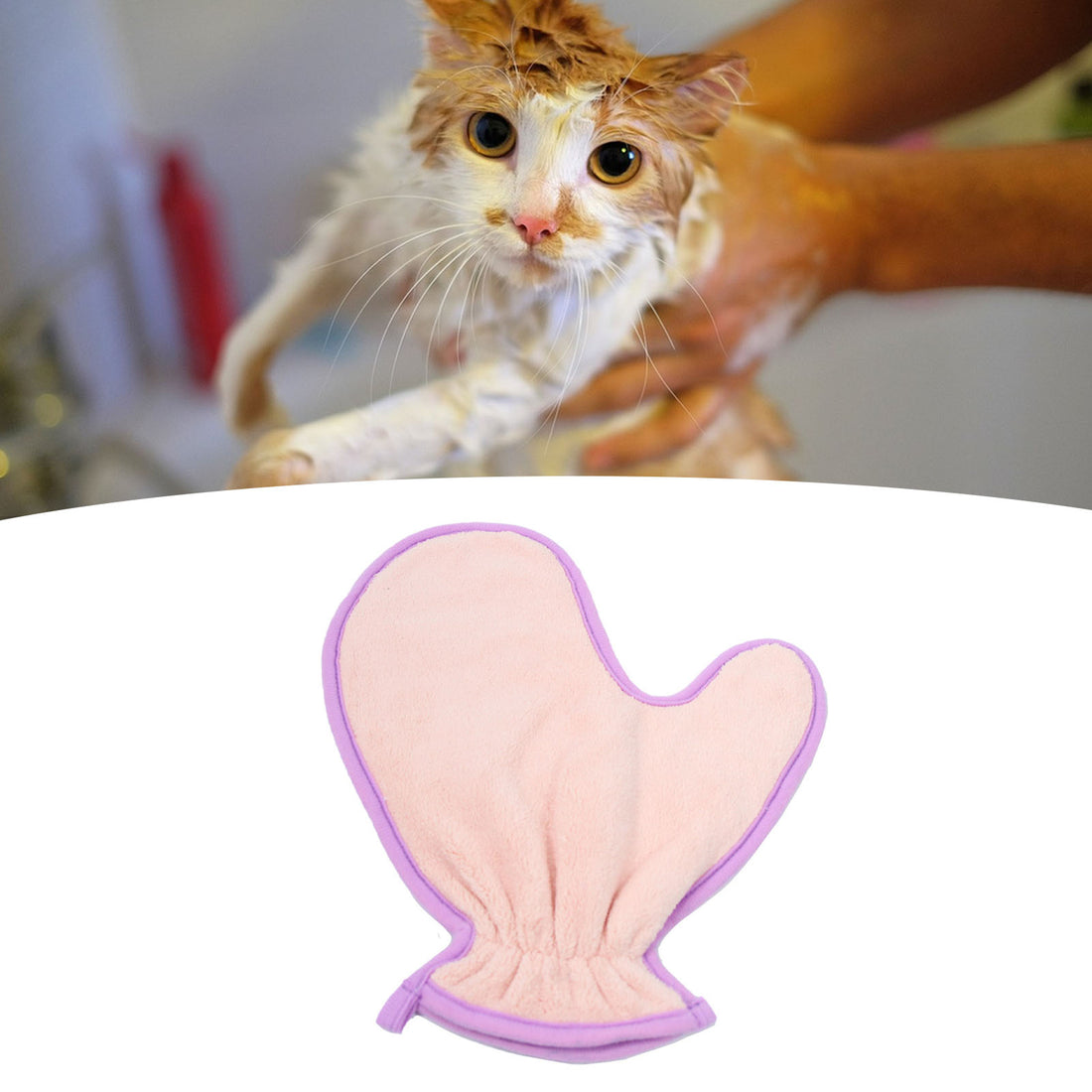 Pet Double-Sided Absorbent Bath Towel Soft Lightweight Cleaning Gloves