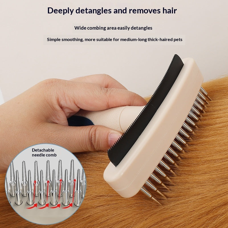 Pet Grooming Brush Hair Remover Detangling Tool
