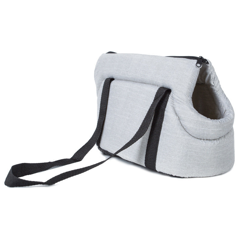 Portable Foldable Pet Carrier Bag With Breathable Mesh Design