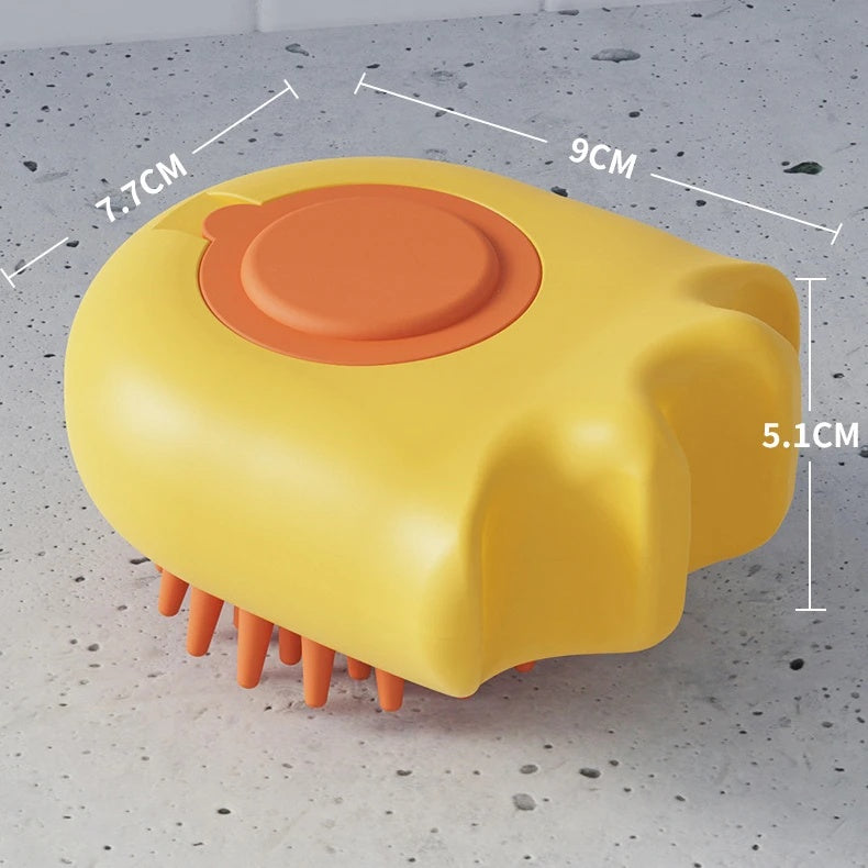 Pet Bath Brush Grooming Massage Comb With Cleaning Shampoo Box