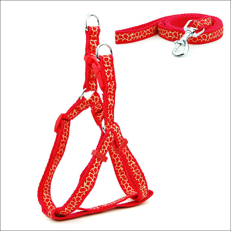 Pet Chest Strap Harness And Leash Set For Daily Walking