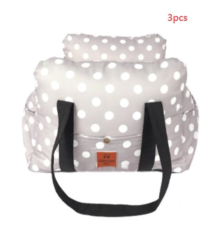 Portable Pet Car Carrier With Secure Safety Travel Design