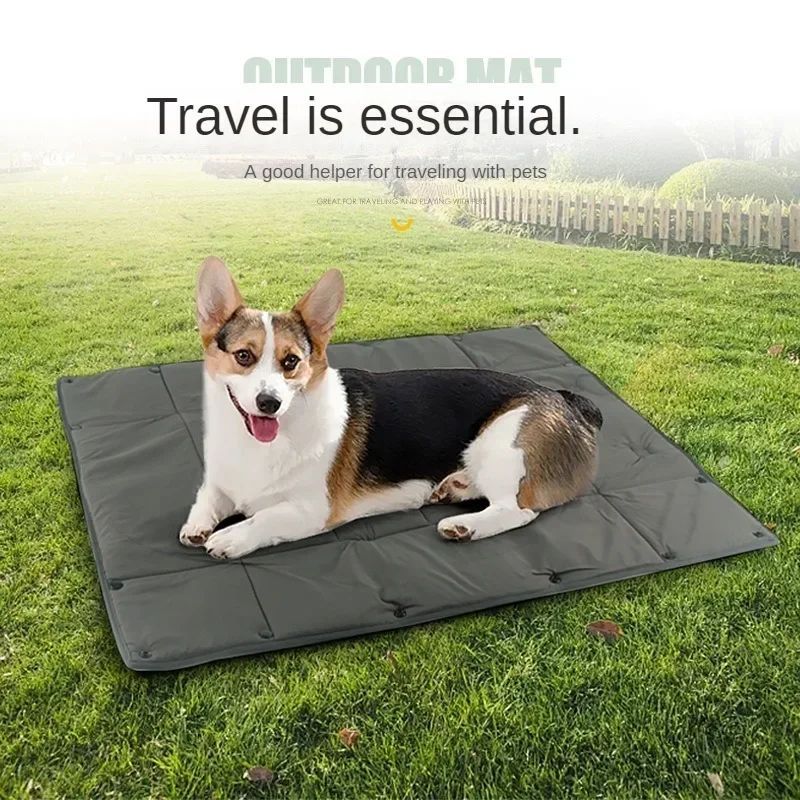 Portable Pet Travel Bed Carrier Mat With Water Resistant Design