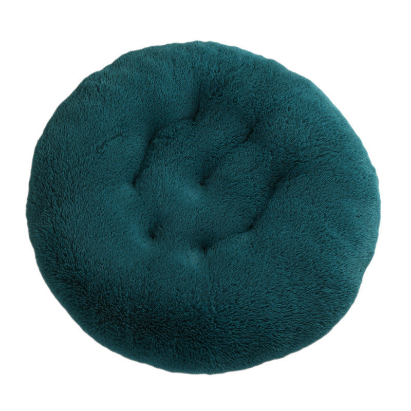 Round Plush Pet Bed Soft Warm Sleeping Mat