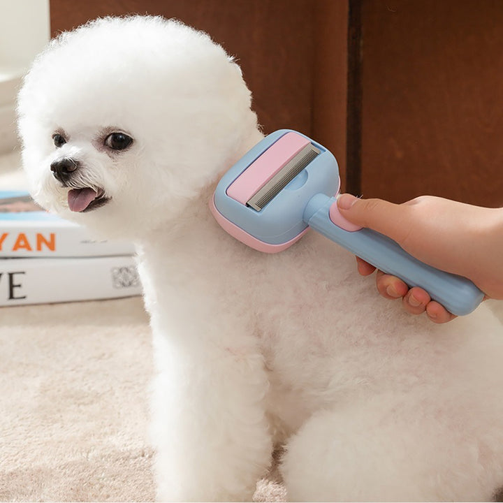 Pet Deshedding Grooming Brush For Hair Removal And Dematting