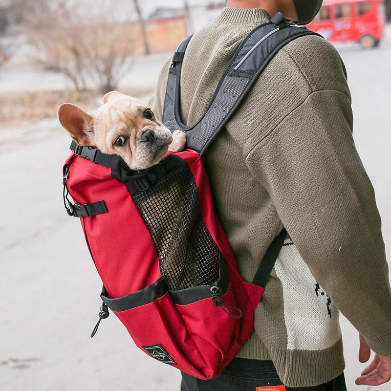 Portable Double Shoulder Pet Carrier Backpack For Outdoor Travel