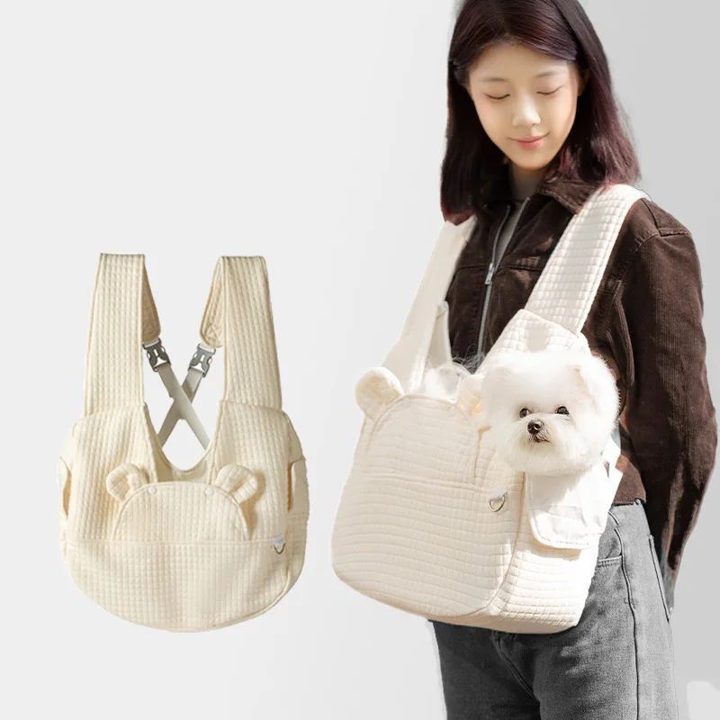 Breathable Pet Backpack Carrier With Cross Design For Travel