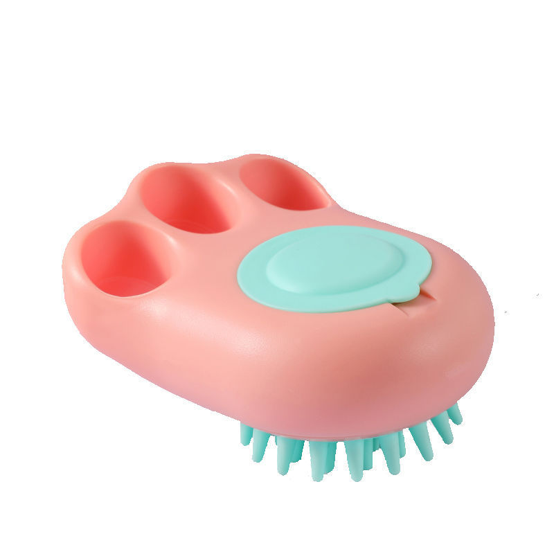 Pet Bath Massage Brush Grooming Comb Soft Claw Cleaning Tool