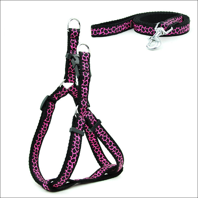 Pet Chest Strap Harness And Leash Set For Daily Walking