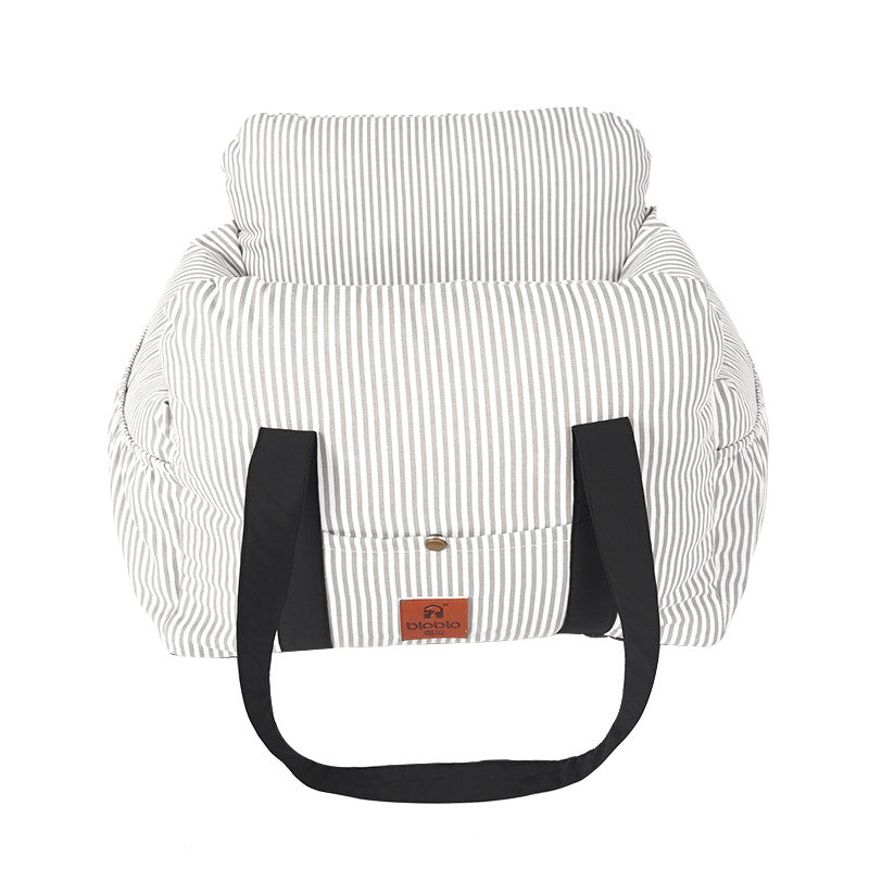 Portable Pet Car Carrier With Secure Safety Travel Design