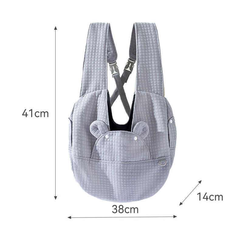 Breathable Pet Backpack Carrier With Cross Design For Travel