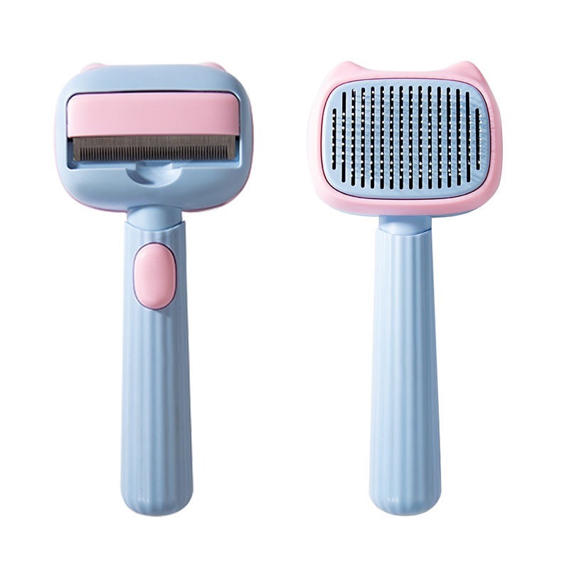 Pet Deshedding Grooming Brush For Hair Removal And Dematting