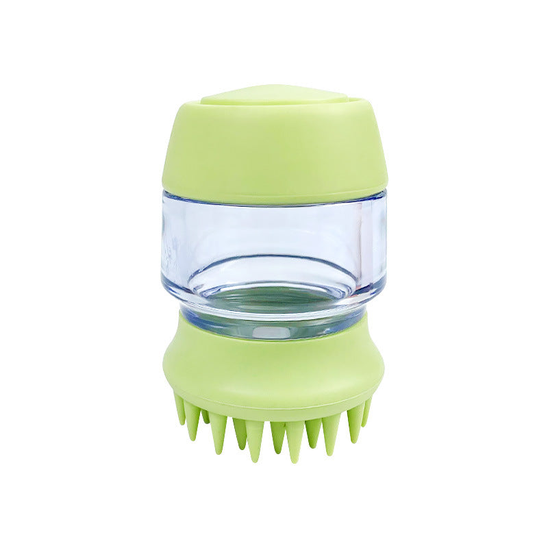 Pet Bath Brush Silicone Grooming Massage Hair Cleaning With Shampoo