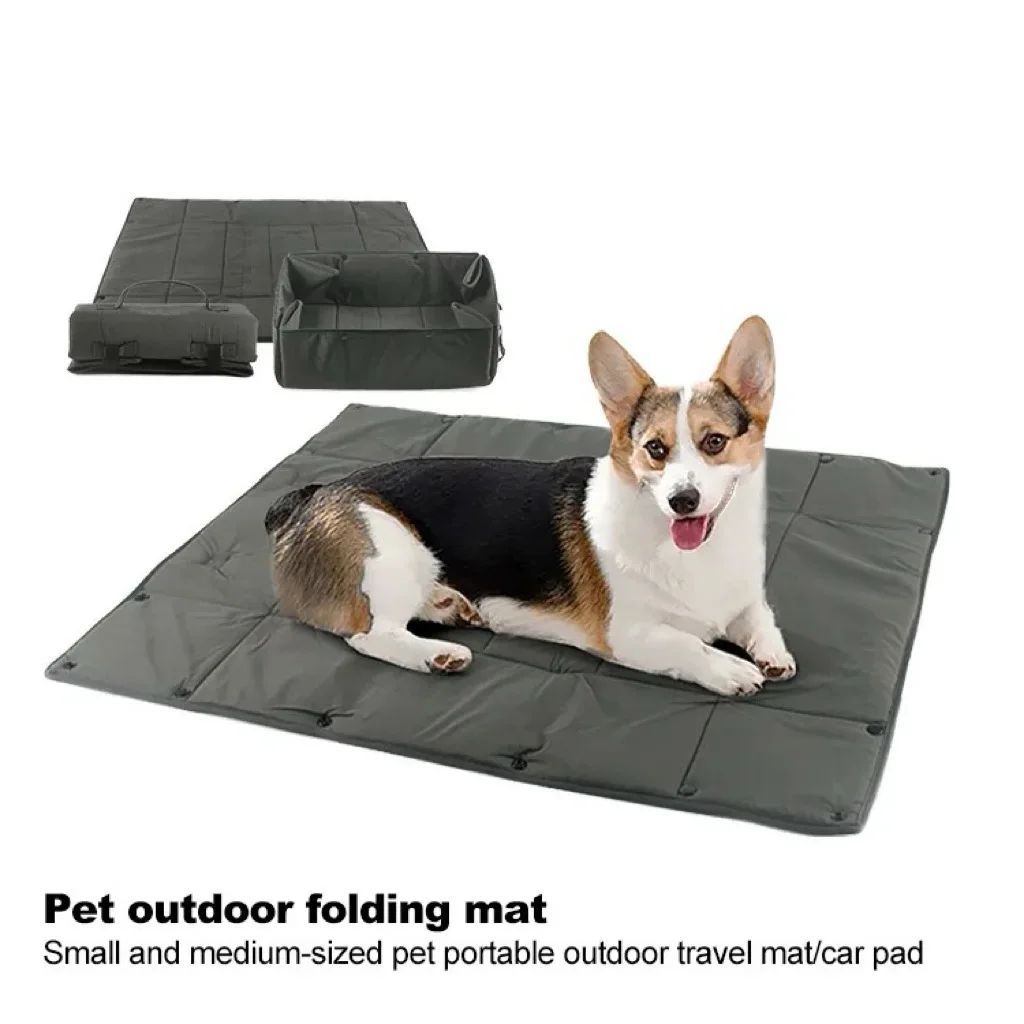 Portable Pet Travel Bed Carrier Mat With Water Resistant Design