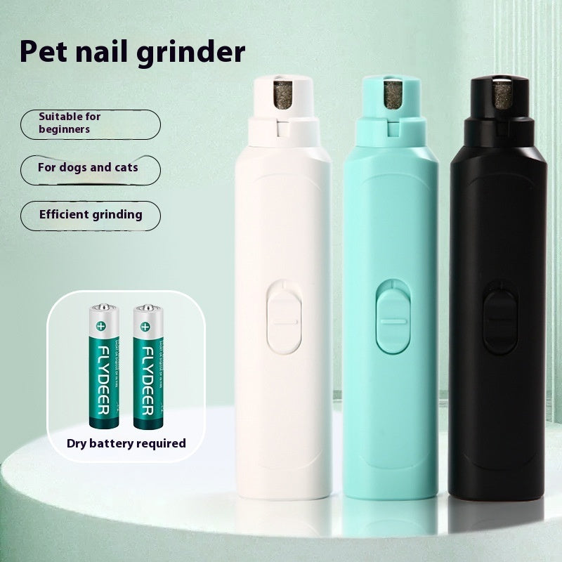 Pet Nail Grinder Battery-Powered Nail Trimmer Grooming Tool