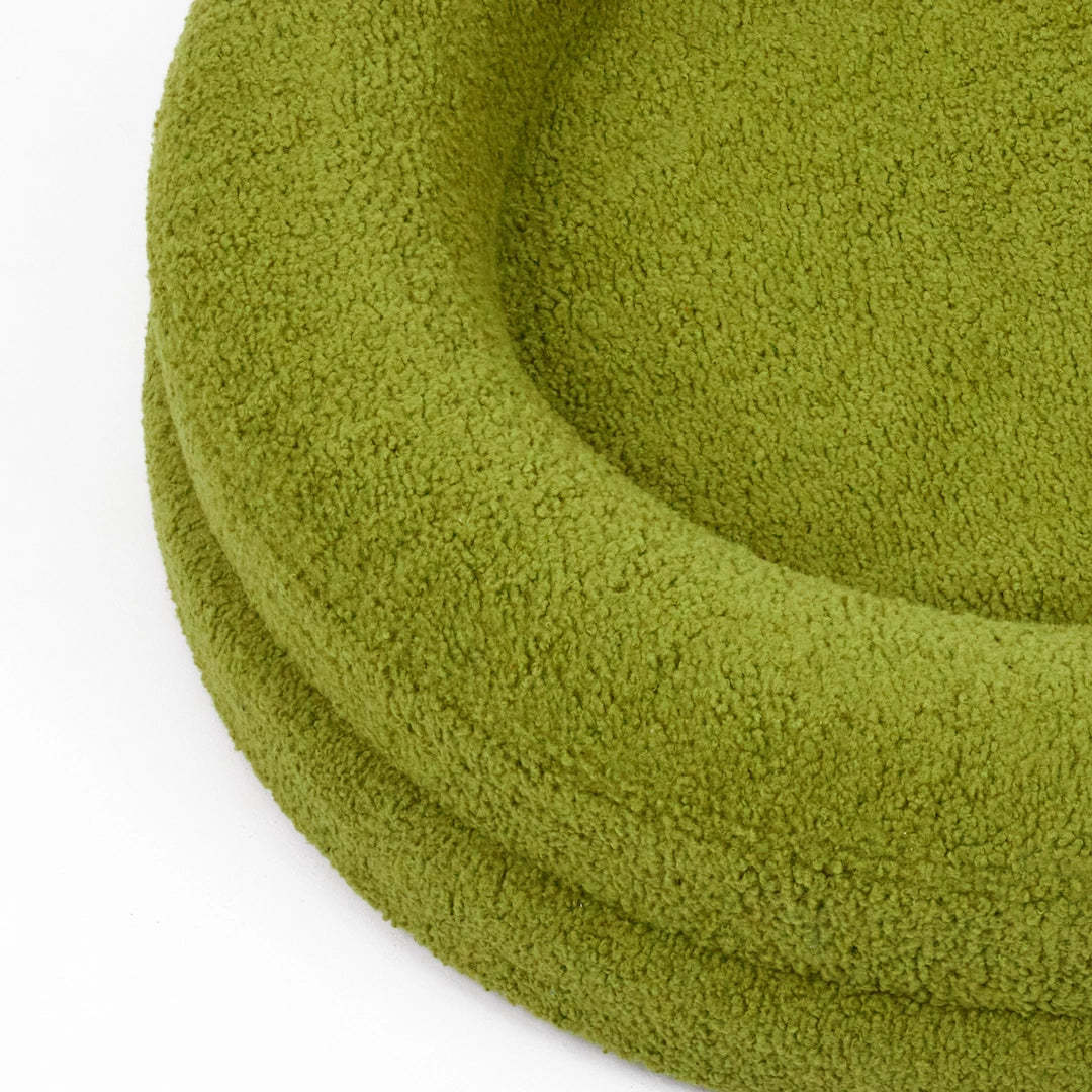 Household Solid Color Leisure Pet Round Bed Cozy Nest