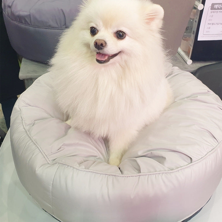 Large Round Pet Bed With Removable Washable Moisture Proof Cover