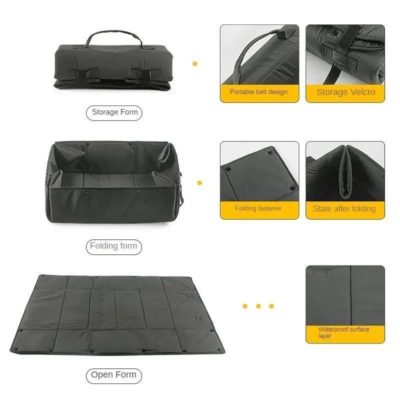 Portable Pet Travel Bed Carrier Mat With Water Resistant Design
