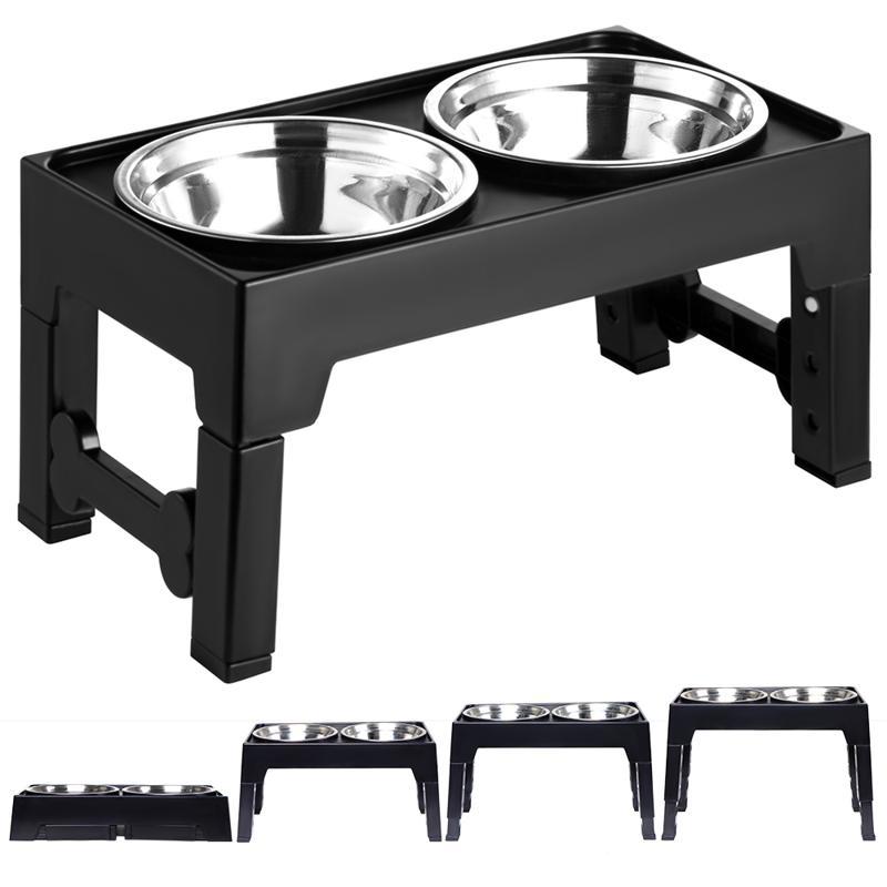 Pet Elevated Feeding Bowl Neck Protection Anti-Tip Medium Large