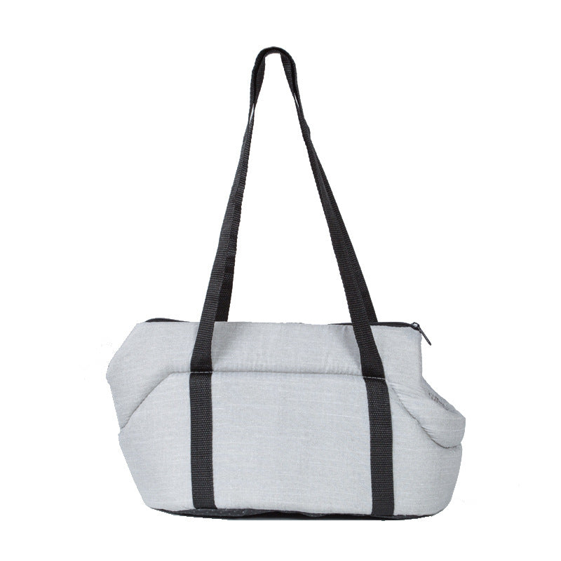 Portable Foldable Pet Carrier Bag With Breathable Mesh Design
