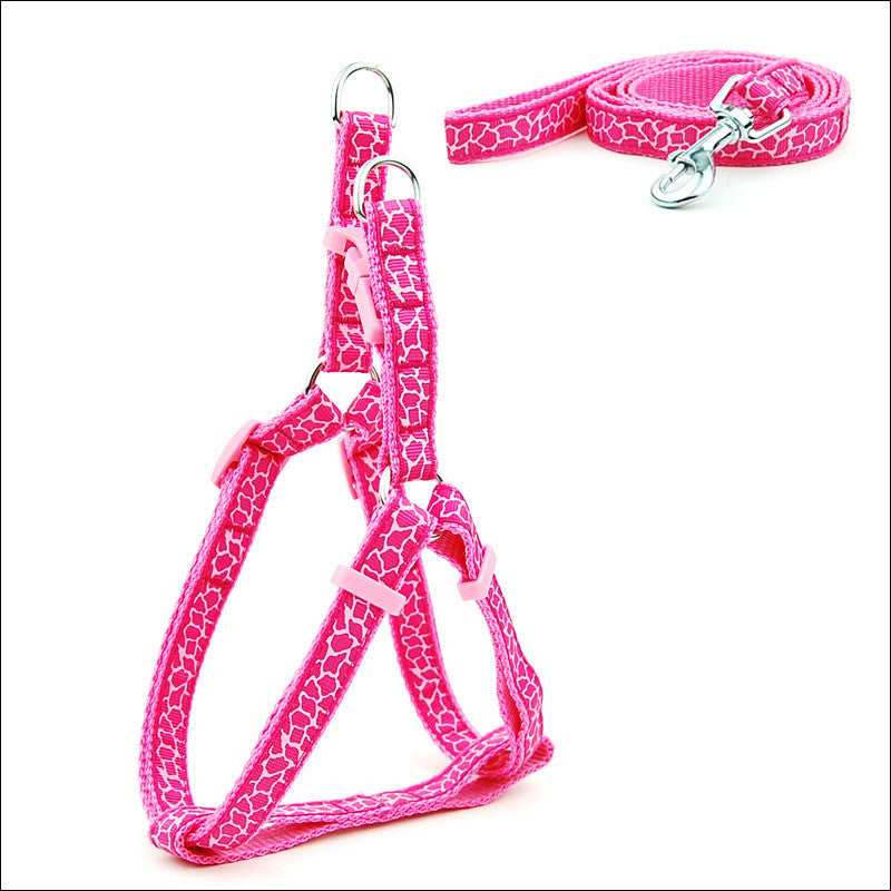 Pet Chest Strap Harness And Leash Set For Daily Walking