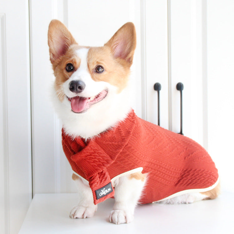 Vintage Twist Style Pet Sweater For Comfortable Everyday Wear