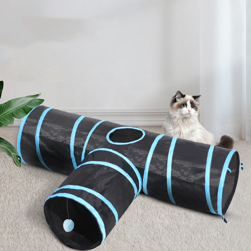 Foldable Pet Tunnel Toy For Climbing And Interactive Play