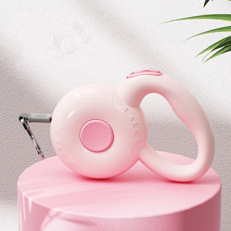 Retractable Pet Leash With Reflective Rope For Safe Walking