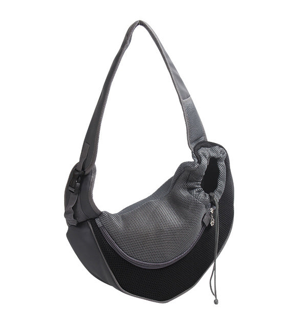 Outdoor Mesh Pet Carrier Sling Shoulder Bag For Travel Comfort