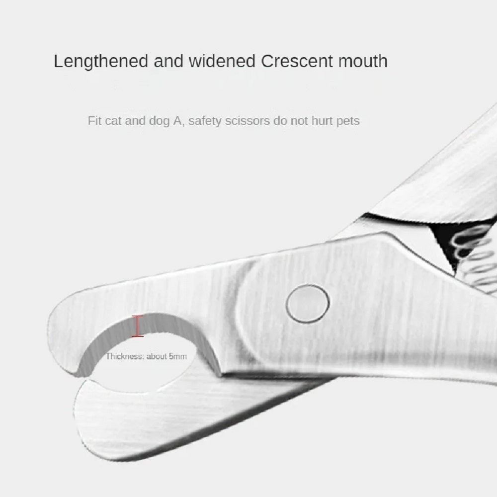 Professional Pet Nail Clipper With Sharp Stainless Steel Blades