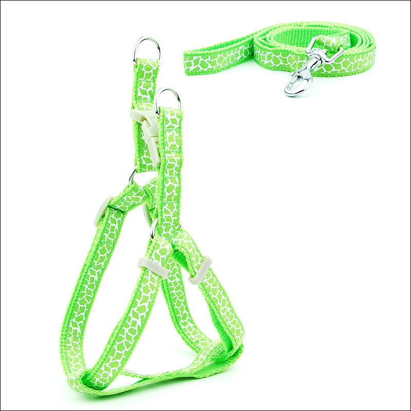 Pet Chest Strap Harness And Leash Set For Daily Walking