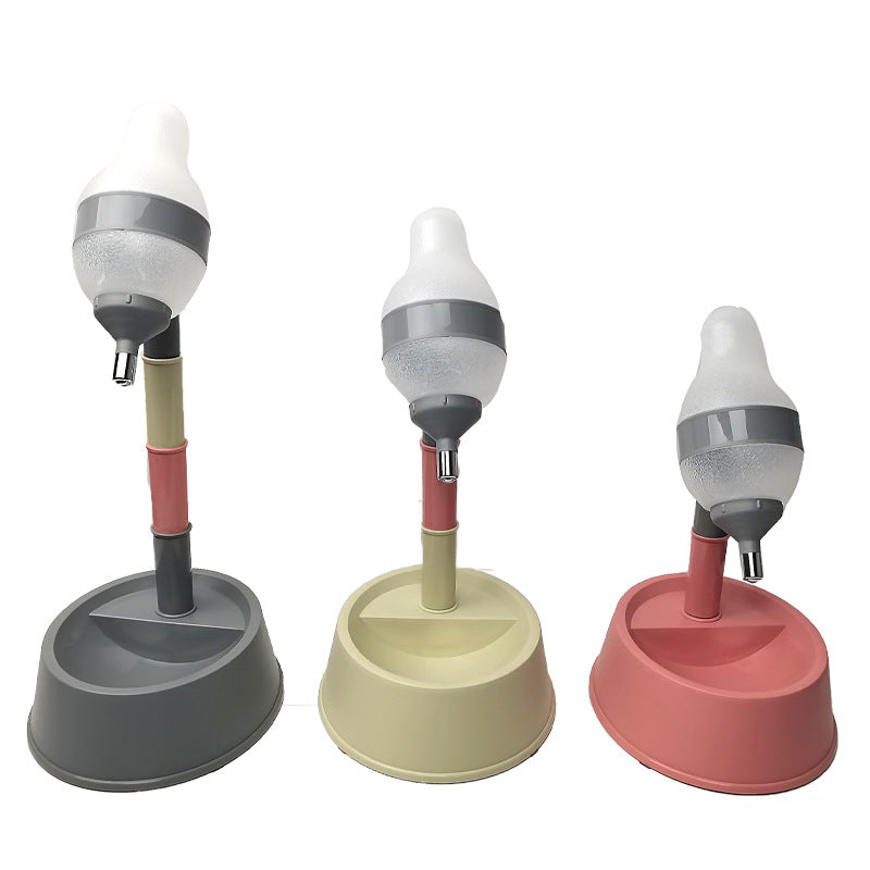 Adjustable Height Pet Water Dispenser Bowl With Detachable Stand
