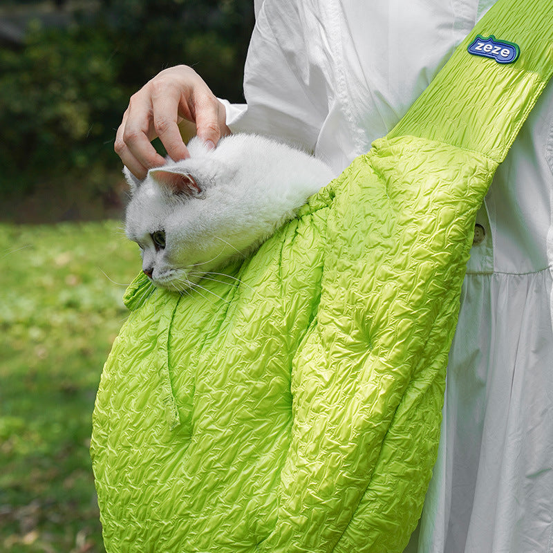 Portable Pet Carrier Shoulder Bag With Secure Comfortable Design