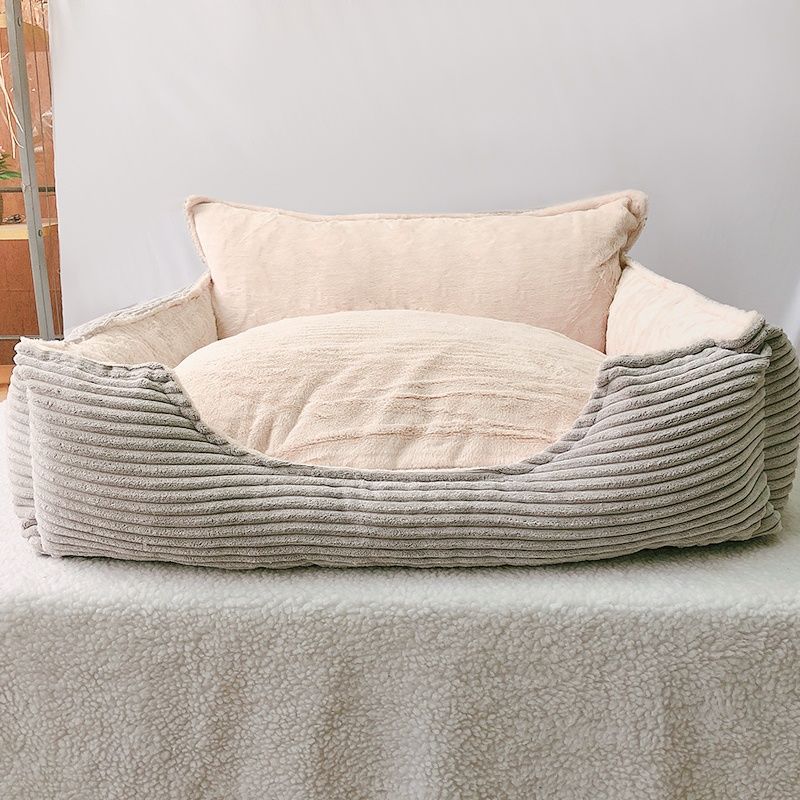 Removable Washable Plush Pet Kennel Bed Warm Cozy Sleeping Nest