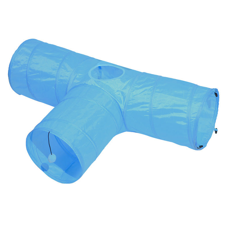 Foldable Pet Tunnel Toy For Climbing And Interactive Play