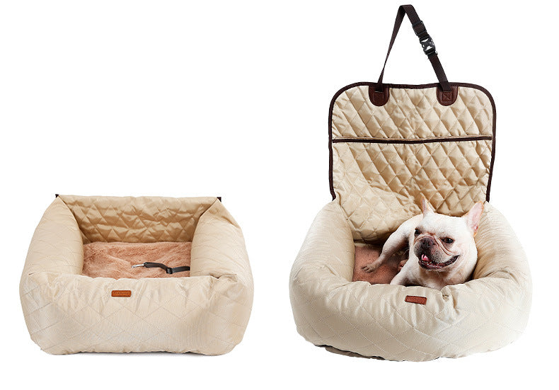 2 In 1 Folding Pet Carrier Car Seat Bed Mattress