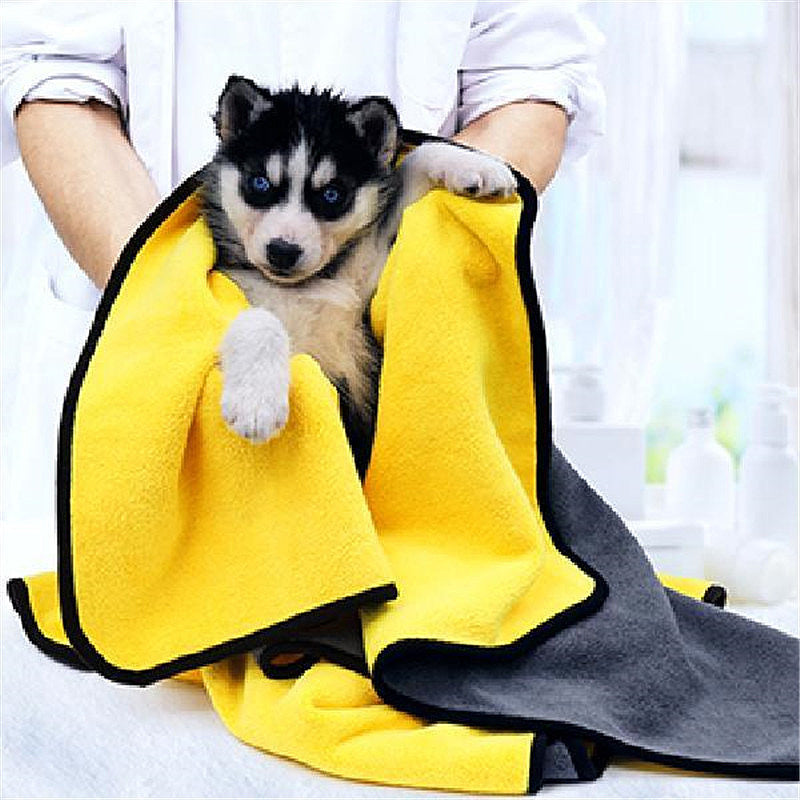 Pet Extra-Large Shower Bath Towel Quick-Dry