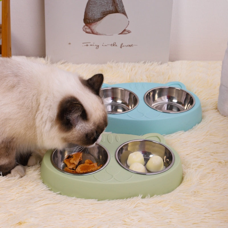 Pet Feeding Bowl Water and Food Dish