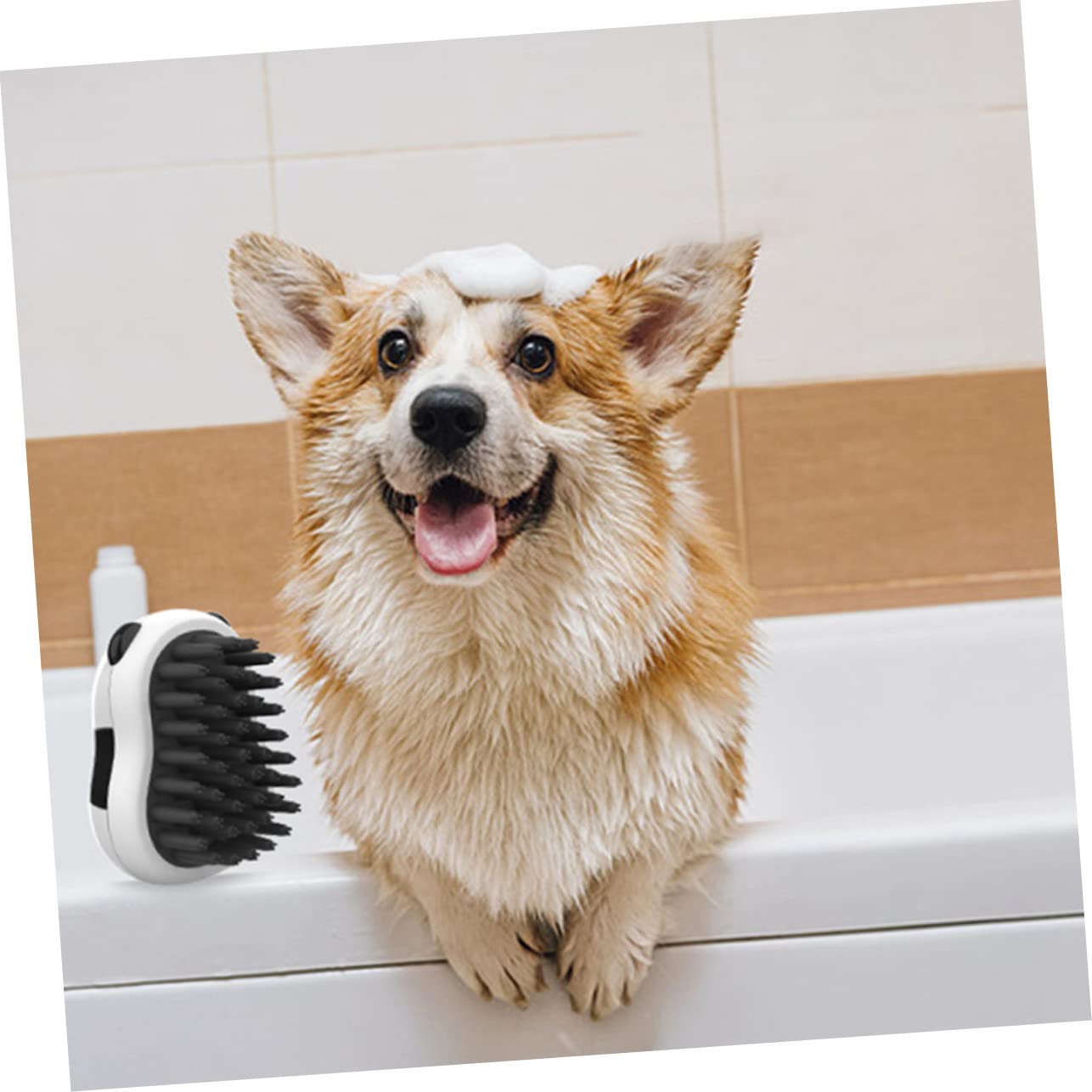 Pet Bath Brush Grooming Comb Hair Removal Cleaning Glove Tool