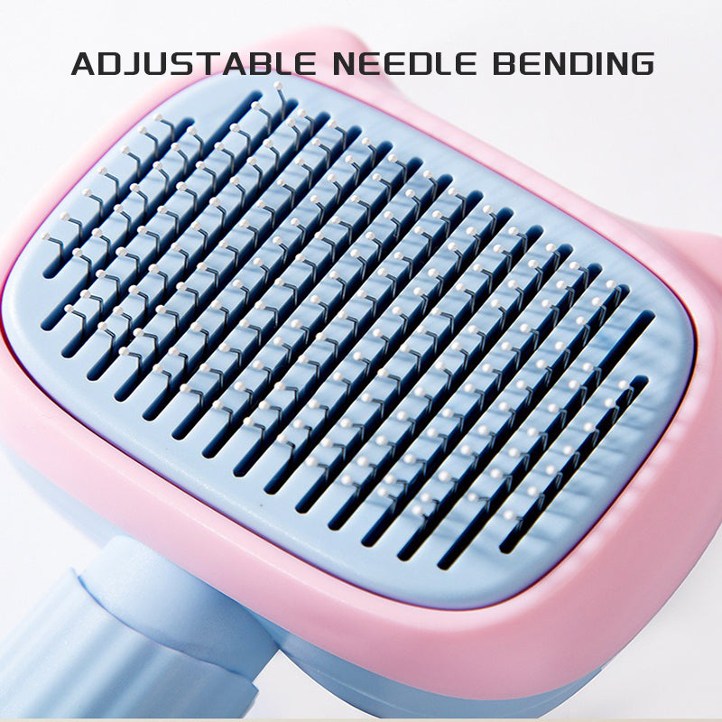 Pet Deshedding Grooming Brush For Hair Removal And Dematting