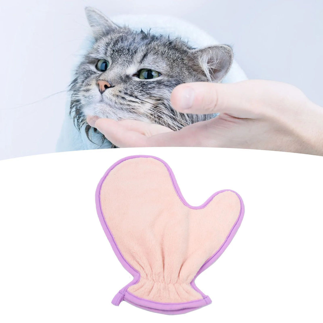 Pet Double-Sided Absorbent Bath Towel Soft Lightweight Cleaning Gloves