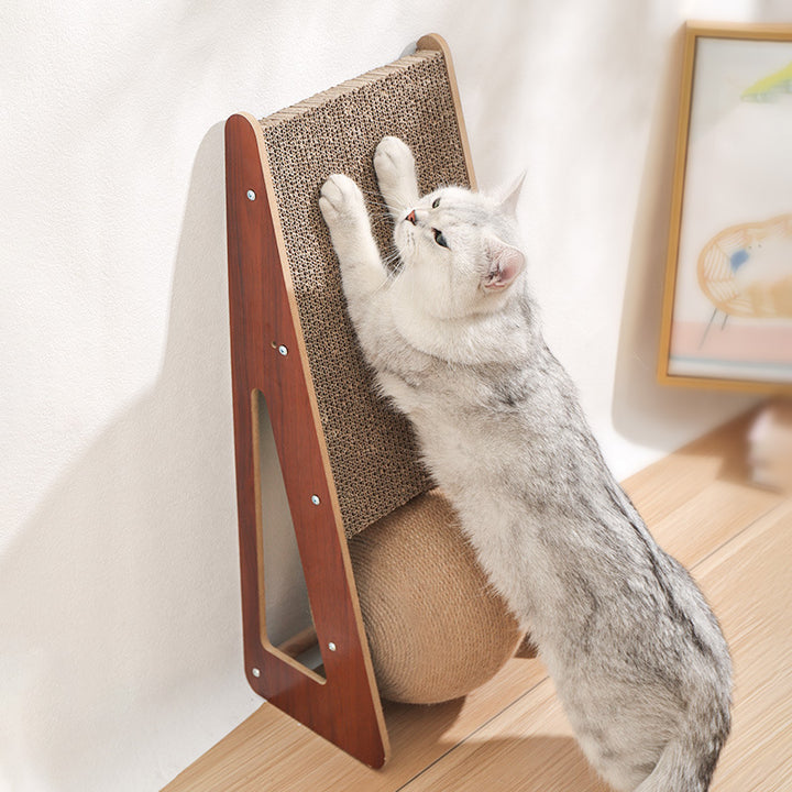 Corrugated Paper Pet Scratching Board Toy For Claw Care